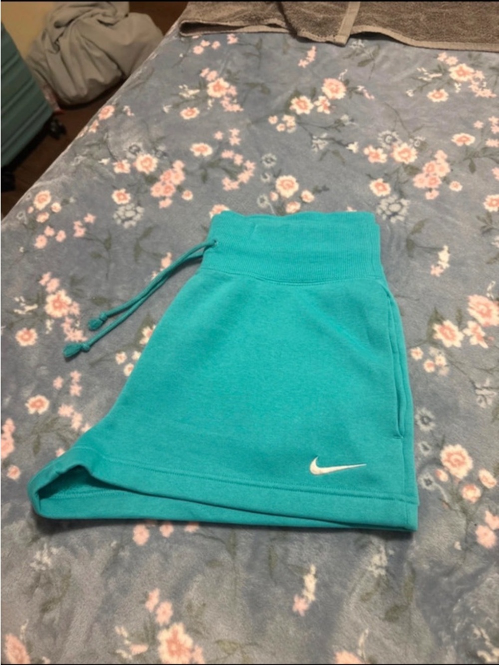 Teal nike shorts